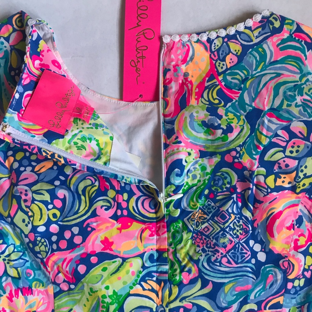 Lilly Pulitzer Coralynn Shift Dress Multi Pop Up 60 Animals - Picture 8 of 13